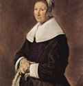 Портрет стоящей женщины с перчатками в руках. 1648-1650 - 108 x 80 смХолст, маслоБароккоНидерланды (Голландия)Париж. Лувр
