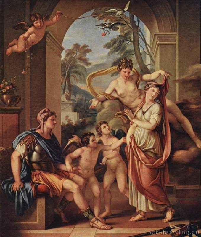 Венера обещает Парису дать в жены Елену. 1782-1784 - 325 x 280 смХолстКлассицизмВеликобританияРим. Музей истории города Римa
