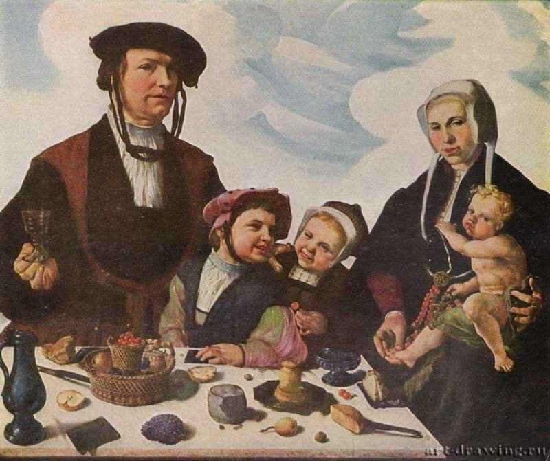 Семейный портрет. 1532 * - ДеревоВозрождениеНидерланды (Голландия)Кассель. Картинная галерея