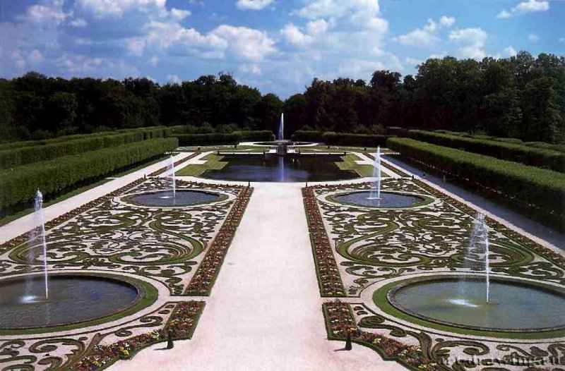 Сады, 1728. - Жирар, Доминик. Брюль. Аугустусбург. Германия.