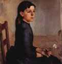Портрет Луизы-Дельфины Дюшозаль. 1885 - 55 x 46,5 смХолстСимволизмШвейцарияВинтертур. Собрание д-ра Оскара Райнхардта