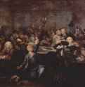 Цикл картин "Жизнь распутника". Игорный дом. 1732-1735 - 62,5 x 75 смХолст, маслоРококоВеликобританияЛондон. Музей сэра Джона СоунаЦикл из восьми картин