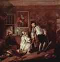 Цикл картин "Модный брак". Убийство графа. 1743-1745 * - 68,5 x 89 смХолст, маслоРококоВеликобританияЛондон. Национальная галерея