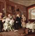 Цикл картин "Модный брак". Самоубийство графини. 1743-1745 * - 68,5 x 89 смХолст, маслоРококоВеликобританияЛондон. Национальная галерея