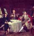 Хогарт, Уильям Лорд Джордж Грэм в своей каюте. 1745 * - 71 x 88,9 смХолст, маслоРококоВеликобританияЛондон. Национальный морской музей