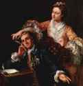 Портрет актера Дэвида Гаррика и его жены. 1757 - 132,7 x 104 смХолст, маслоРококоВеликобританияВеликобритания. Королевское собрание Елизаветы II