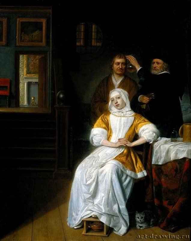 Анемическая дама. 1660-1670 - Холст, масло 69,5 x 55 Риксмузеум Амстердам