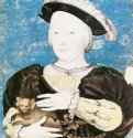 Эдвард, принц Уэльсский с обезьяной, 1541 - 1542 г. - Акварель, тушь; 40,1 x 30,9 см. Базель. Художественный музей. Германия.