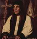 Портрет Уильяма Уорема, архиепископа Кентерберийского. 1527 - 82 x 67 смДерево, темпераВозрождениеГермания и ВеликобританияПариж. Лувр