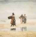 Пески Тайнмута, 1883 г. - Акварель, карандаш; 37,2 x 54,6 см. Бостон. Музей изящных искусств. США.