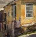 Угол улицы, Сантьяго де Куба, 1885 г. - Акварель; 35,6 x 50,8 см. Бостон. Музей изящных искусств. США.