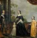 Фредерик Генри, принц Оранский с женой и тремя дочерьми. 1647 - Холст, масло 263,5 x 347,5 Риксмузеум Амстердам