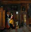 Интерьер с женщинами. 1663 - Холст, масло 72 x 77,5 Риксмузеум Амстердам