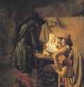 Игроки в трик-трак. 1652-1654 * - 46 x 33 смДерево, маслоБароккоНидерланды (Голландия)Дублин. Национальная галерея Ирландии