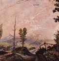 Пейзаж в альпийских предгорьях, 1532 г. - Акварель; 21 x 37 см. Возрождение. Германия. Берлин. Гравюрный кабинет. Дунайская школа.