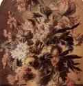Натюрморт с букетом цветов в вазе. 1737 - 466 х 340 мм Коричневый мел, акварель и гуашь, на бумаге Париж Школа изящных искусств, личные коллекции Голландия
