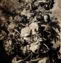 Букет цветов. Первая половина 18 века - 408 х 318 мм Перо коричневой тушью, уголь и акварель, на бумаге Шони Мишн (Канзас) Собрание МакГриви Голландия