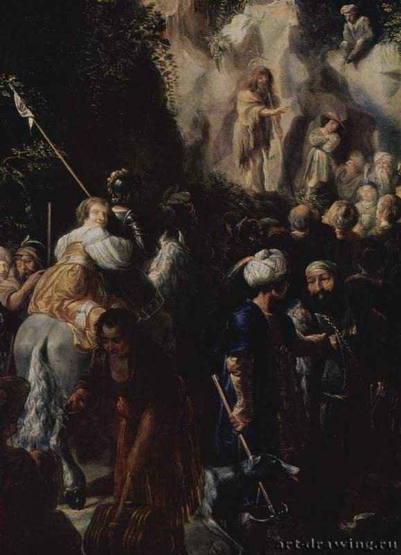 Проповедь Иоанна Крестителя. Фрагмент. 1635 - Медь, маслоБароккоГерманияСанкт-Петербург. Государственный Эрмитаж