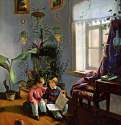 В комнате (мальчики, рассматривающие альбом с картинками), 1854 г.
