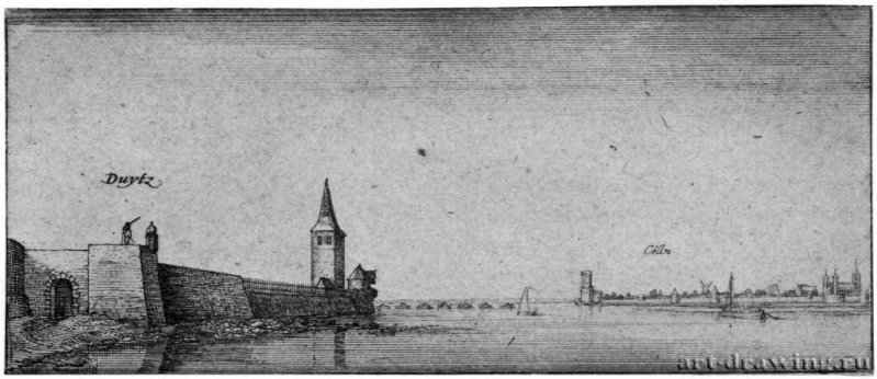 Дёйц. 1643 - 59 х 137 мм. Офорт и гравюра сухой иглой. Кёльн. Собрание Гюнтера Лейстена. Чехия.