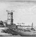 Кёльн, вид на башню Байерн. 1632-1636 - 89 х 175 мм. Офорт и гравюра сухой иглой. Кёльн. Собрание Гюнтера Лейстена. Чехия.