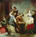 Крестьянский танец. 1755 * - 70 x 96,5 смХолстРококоГерманияМюнхен. Старая пинакотека