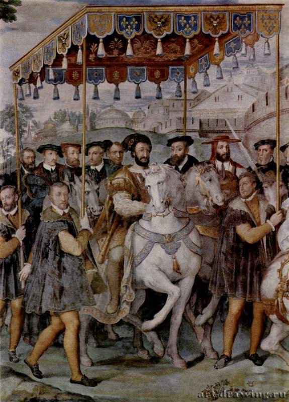 Фрески из палаццо Фарнезе. Хроники дома Фарнезе.  1559 * - ФрескаМаньеризмИталияКапрарола. Палаццо Фарнезе