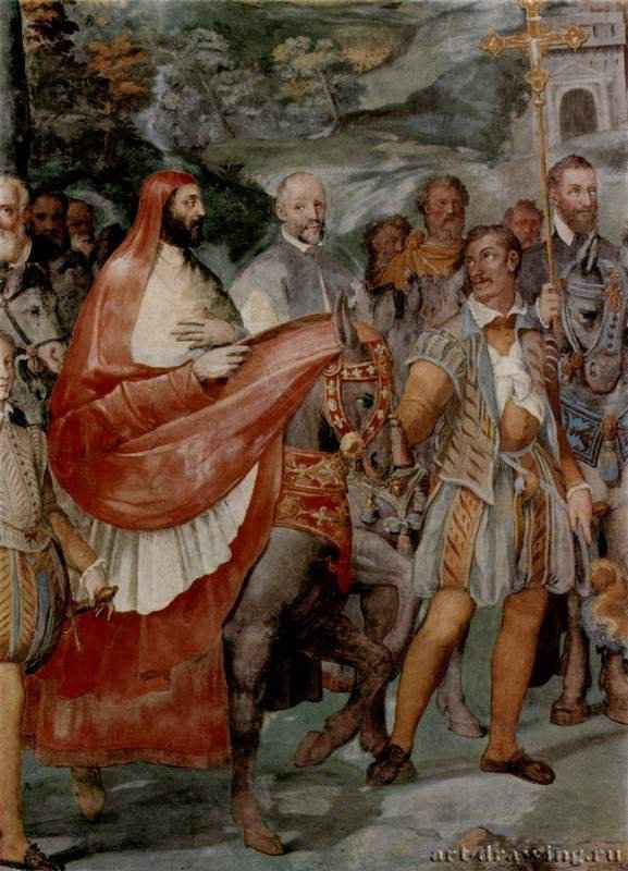 Фрески из палаццо Фарнезе. Хроники дома Фарнезе. 1559 * - ФрескаМаньеризмИталияКапрарола. Палаццо Фарнезе
