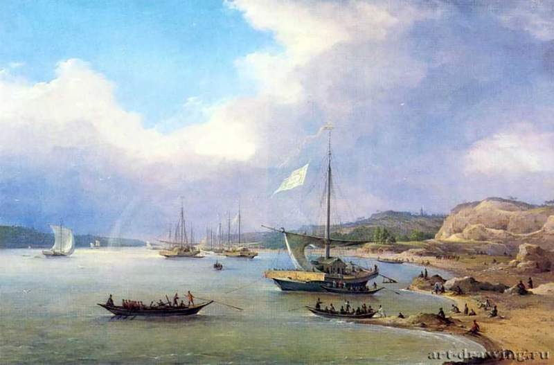 Никанор Григорьевич Чернецов: Вид на Волге, 1852 г.