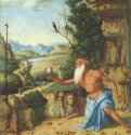 Пейзаж со св. Иеронимом. 1492 * - 32 x 25,5 смДеревоВозрождениеИталияЛондон. Национальная галерея