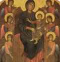 Мария с ангелами, из церкви Сан Франческо в Пизе. 1280 * - 424 x 276 смДеревоГотикаИталияПариж. Лувр