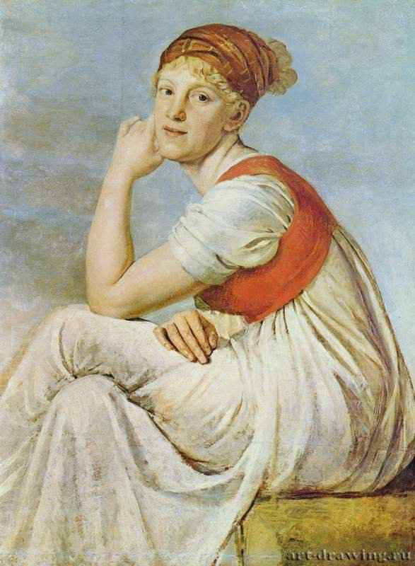 Портрет Хайнрике Данекер. 1802 - 88 x 67 смХолст, маслоКлассицизмГерманияШтутгарт. Государственная галерея