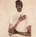 Портрет Эрвина фон Граффа 1910 - 100 x 90 смХолст, маслоЭкспрессионизмАвстрияНью-Йорк. Частное собрание