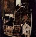 Мертвый город, или Город на синей реке 1911 - 27,3 x 29,8 смДерево, маслоЭкспрессионизмАвстрияВена. Собрание Леопольд