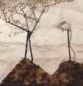 Осеннее солнце и деревья 1912 - 80,2 x 80,5 смХолст, маслоЭкспрессионизмАвстрияВена. Частное собрание