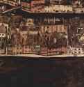 Городок II (Вид на Крумау) 1912-1913 - 89,5 x 90,5 смХолст, маслоЭкспрессионизмАвстрияГрац. Собрание Виктора Фогарасси
