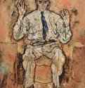 Портрет Альберта Париса фон Гютерсло 1918 - 140,5 x 110 смХолст, маслоЭкспрессионизмАвстрияМиннеаполис (штат Миннесота). Институт искусств