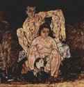 Семья 1918 - 152,5 x 162,5 смХолст, маслоЭкспрессионизмАвстрияВена. Галерея австрийской живописи в Бельведере