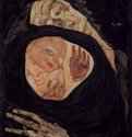 Мертвая мать. 1910 - 32 x 25,7 смДерево, маслоЭкспрессионизмАвстрияВена. Собрание Леопольд