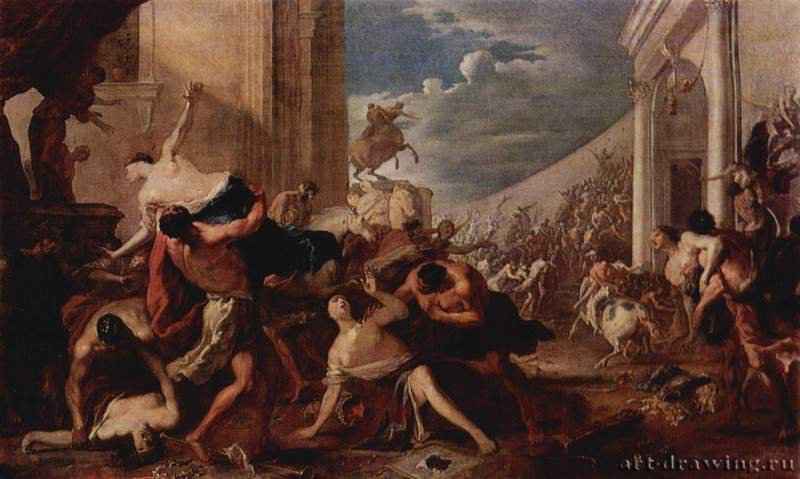 Похищение сабинянок. 1633-1639 - 99 x 164 смХолст, маслоБароккоГерманияСанкт-Петербург. Государственный Эрмитаж