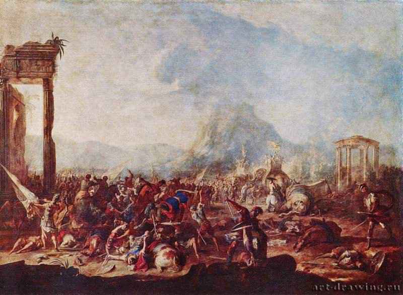 Битва. Середина 17 века - 169 x 233 смХолст, маслоБароккоГерманияМюнхен. Старая пинакотека