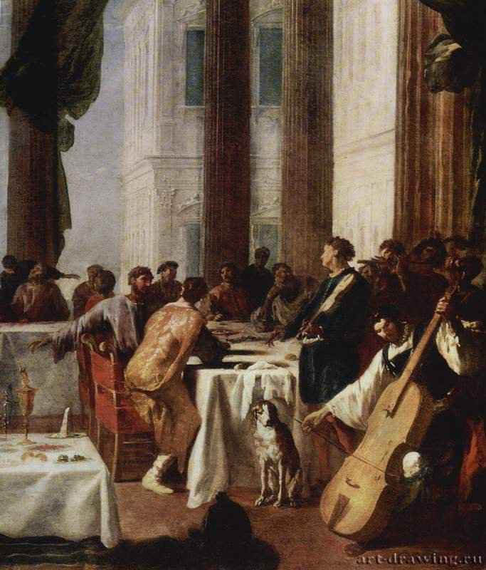 Свадьба в Кане Галилейской. Фрагмент. 1670 * - 145,5 x 182,5 смХолст, маслоБароккоГерманияСанкт-Петербург. Государственный Эрмитаж