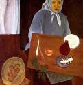 Тётя Саша, 1922 - 1923 г. - Холст, масло; 130 x 98 см. Россия. Москва.