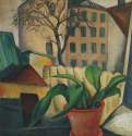 Окно, 1912 - 1913 г. - Холст, масло; 59 х 37 см. Музей русского искусства (коллекция А. Я. Абрамяна). Ереван. Россия.