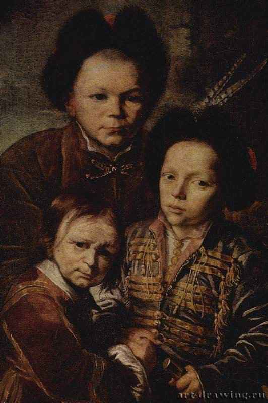 Семейный портрет. Фрагмент. 1654-1664 - Холст, масло Барокко Германия Санкт-Петербург. Государственный Эрмитаж 
