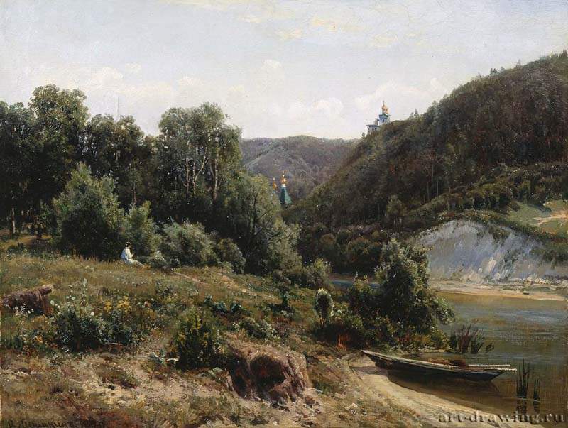 У монастыря. 1870