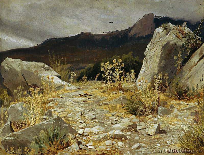 Горная дорожка. Крым. 1879 - 29.7 х 39.4