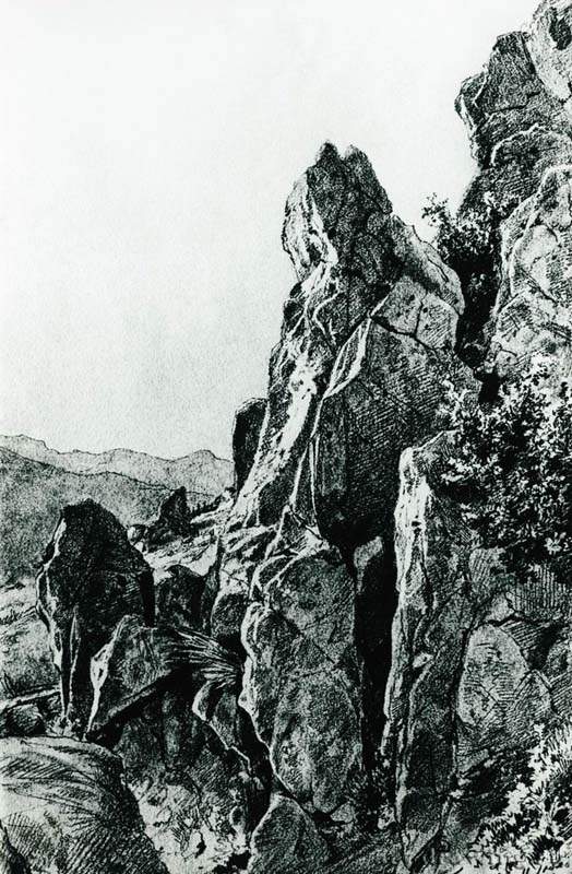 Гурзуф. Скалы. 1879 - 44,1 х 30.3