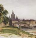Дрезден. Мост Августа. 1862 - 16 х 24,7