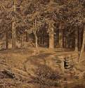 Еловый лес (У ручья). 1890 - 50,3 х 67,8